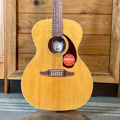 Fender California Series Villager 12-String With Softcase - Aged Natural image 2