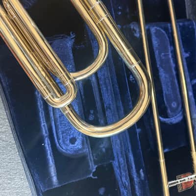 Conn 50H trigger trombone. With case and mouthpiece. USA image 9