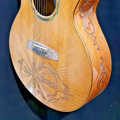 Blueberry Handmade Acoustic Guitar Grand Concert Faith image 7