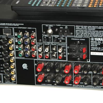 YAMAHA RX-V659 100 Watts x 7 Channel Home Theater Receiver Black w/RAV254 Programmable Remote VGUC image 7
