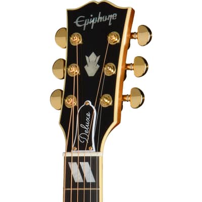 Epiphone Hummingbird Deluxe EC Acoustic Electric Guitar - Natural image 4