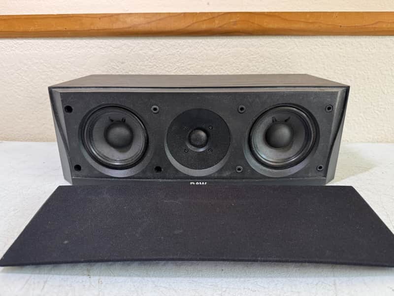 Bowers & Wilkins B&W CC3 Black Center Channel Speaker Home Theater Surround image 1