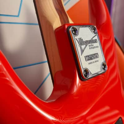 Ibanez MIJ Joe Satriani JS2410 - Muscle Car Orange image 5