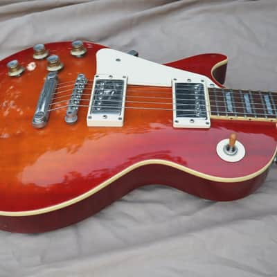 Left Handed BURNY Super Grade RLG-55 Cherry Sunburst 2003 China image 8