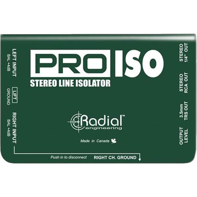 Radial Engineering PRO-ISO 4-10 DB Stereo Line Isolator image 1