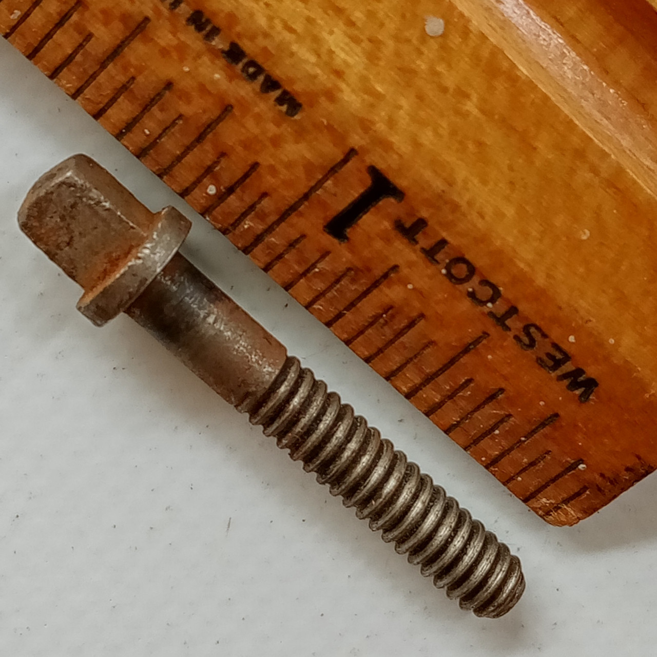 10-24 Early American 1 1/8"Nickel Tension-Rod Snare Drum Ludwig? Tensioner/T USA — main photograph