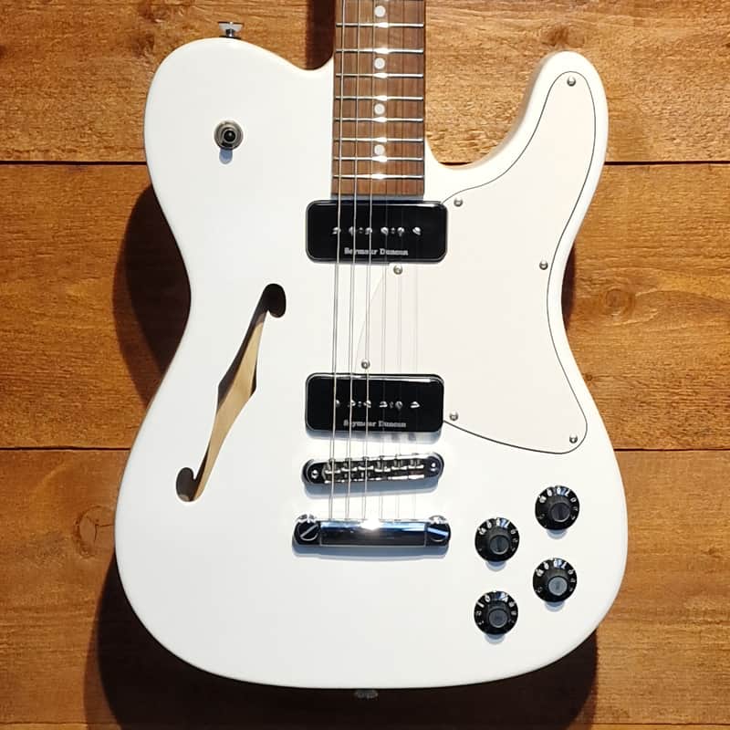 Fender Jim Adkins JA-90 Telecaster Thinline; White: Serial Number: ICF21000620 | Second Hand