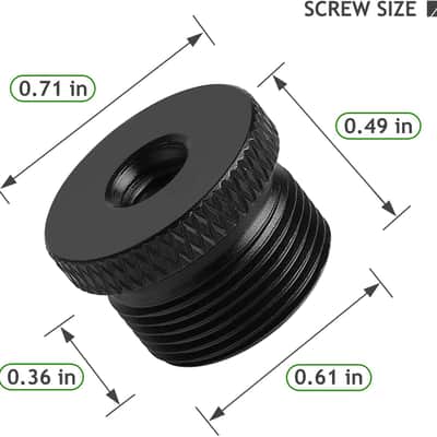 4 Pack Mic Stand Adapter 1/4 Female to 5/8 Male Screw Adapter Thread Tripod Screw Adapter for Microphone Stand Mount to Camera Tripod image 2