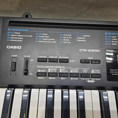 Casio CTK-2300 61-Key Portable Keyboard 2010s - Black image 3
