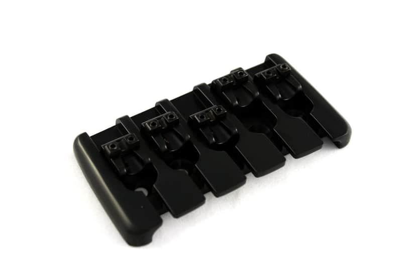 Quick Release 5-String Modern Bass Bridge, BLACK image 1