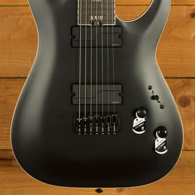 Schecter C-7 SLS Elite Evil Twin - Ebony - Satin Black - 7-String image 1