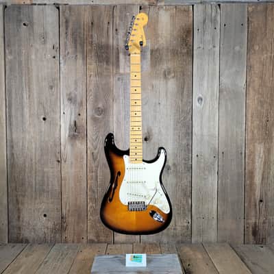 Fender Eric Johnson Thinline Stratocaster 2018 Sunburst Original Case & Paperwork - Sunburst image 2