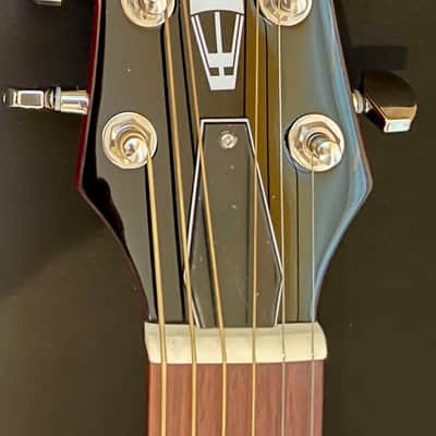 Vox VGA-3PS Giulietta Acoustic Archtop with Built-In Electronics 2010s - Trans Red image 4