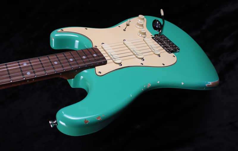 Custom Made Stratocaster MJT and Vibe Guitars - Seafoam Green