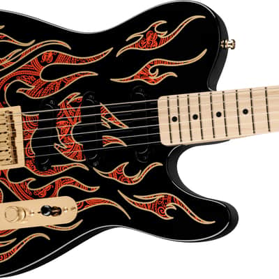 Fender James Burton Telecaster Maple Fingerboard, Red Paisley Flames image 4