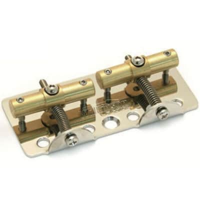 NEW Wilkinson GOTOH Bass Bridge WB2V-NS Compensated Brass Saddles 1950s P-Bass image 3