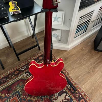 Gibson ES-335 Trini Lopez - Cherry - Diamond Electric Guitar Trini Lopez Reissue 2014 - Cherry image 1
