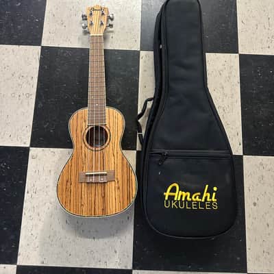 Amahi UK330C Classic Zebrawood Concert Ukulele 2010s - Natural image 2