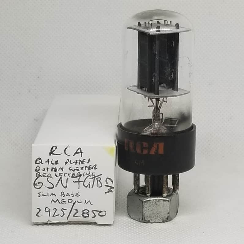 RCA Black Plate 6SN7GTB Well Balanced Single (2.5%) NOS 6SN7 image 1