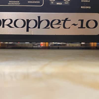 SERVICED & RESTORED Dual Manual PROPHET 10 Rev3 w/ORIGINAL OWNERS MANUAL, MIDI, Foot switch pedals, Road case, & Specs sheet - Sequential Circuits SCI image 7
