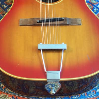 1967 Gibson B-25-12 String Acoustic-Sunburst. - Video image 4