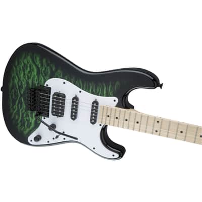Jackson Adrian Smith Iron Maiden Signature SDXQ Electric Guitar - Transparent Green image 5