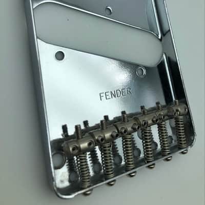 ‘52 Reissue Fender 70’s Style 6-Saddle Telecaster Bridge Chrome/Nickel - 1997 image 4