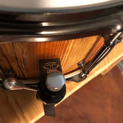 Outlaw Drums 14x7 Burnt White Pine Solid Stave Snare Drum image 3