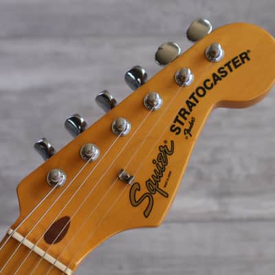 1985 Squier (by Fender Japan) SST-36 Vintage Stratocaster (Black) image 2