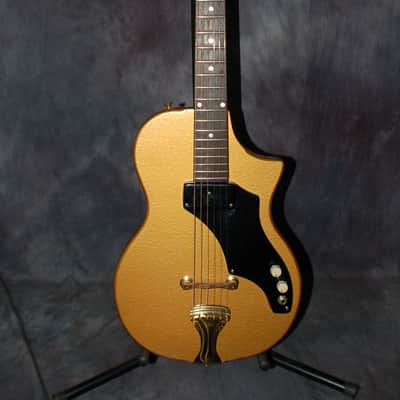 1958 Supro 33 Special Belmont Short Scale Gold Kluson Pro Setup Original Soft Shell Case image 1