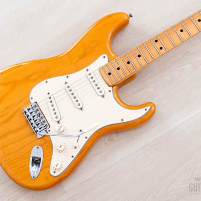 1974 Fender Stratocaster Vintage Electric Guitar Natural w/ Case image 1