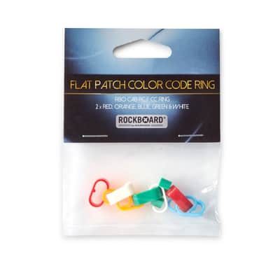 RockBoard Flat Patch Cable Color Code Ring Indicator 10 pcs image 1