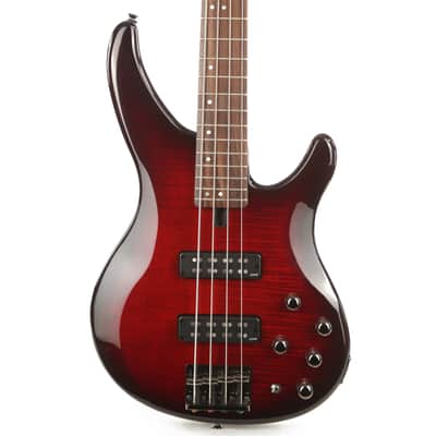Yamaha TRBX604FM Bass Dark Red Burst Used image 1
