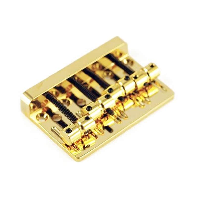 High Quality Gold Replacement Bass Bridge String Through Bridge or Body image 1