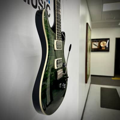 PRS SE Custom 24 Quilt - Teal Black (Black Back) image 3