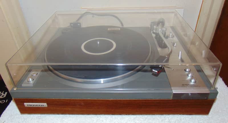 Vintage Pioneer PL-117D Automatic Turntable-Used Working-AS IS- Silver/Wood Veneer image 1