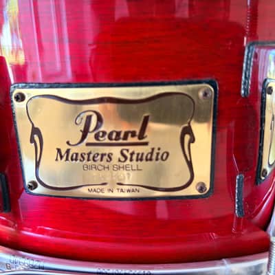 Pearl MBX-5114 Masters studio birch 14x5.5” 1993-1995 - Sequoia red image 11