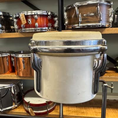 1960s Premier Bongos 6" and 8" White image 6