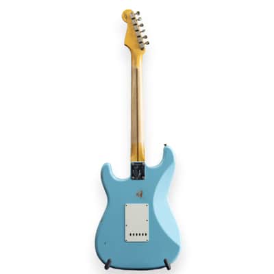 Fender Custom Shop 1955 Stratocaster Relic MN Daphne Blue image 6