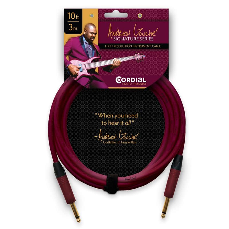 Cordial CSI 3 PP-Andrew Gouche Signature 10-ft/3m High Resolution Instrument Cable w/ Neutrik Plugs image 1
