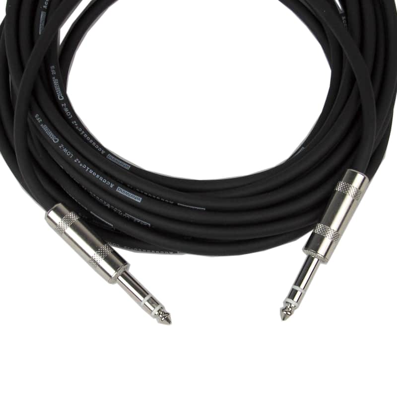 Whirlwind ST25 - 1/4-Inch TRS to TRS Balanced Cable (25 Foot) image 1