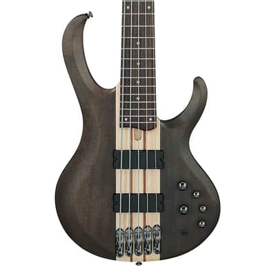 Ibanez BTB605TGF BTB Standard 5-String Bass Guitar - Transparent Gray Flat image 1