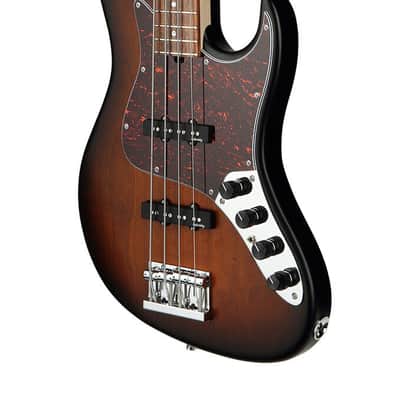 Sadowsky MetroLine 22-Fret Will Lee Bass, Red Alder Body, 4 String, Almond Sunburst Transparent Satin image 3