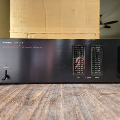 Nikko Alpha III Power Amplifier Vintage 1981 Black image 8