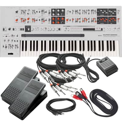 UDO Audio Super Gemini 20-Voice Bi-Timbral Keyboard Synthesizer - Cable Kit image 1