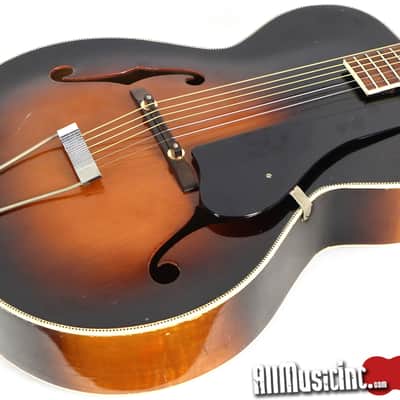 Vintage 1960s Kay P-3 Tobacco Sunbust Archtop Acoustic Guitar L-6955 image 3