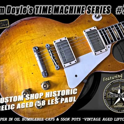 Gibson Custom Shop Tom Doyle "TIME MACHINE" #79 “SUPER PREMIUM” Historic Aged '58 Les Paul ~ R8 w/Doyle Coils PAF – Vintage Plaintop 59 R9 image 24