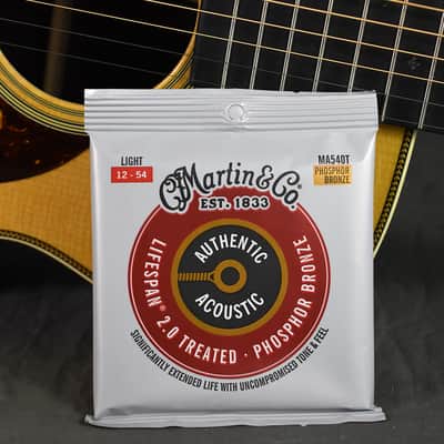 Martin Authentic Acoustic Lifespan 2.0 Treated Phosphor Bronze Strings - Light (.012-.054) image 1