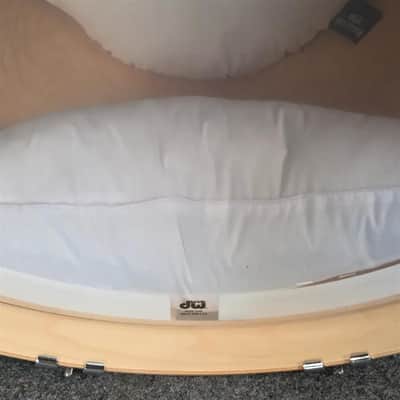 Used DW Collectors VLT 333 Maple Bass Drum 24x16 Blue Glass - Very Good image 5