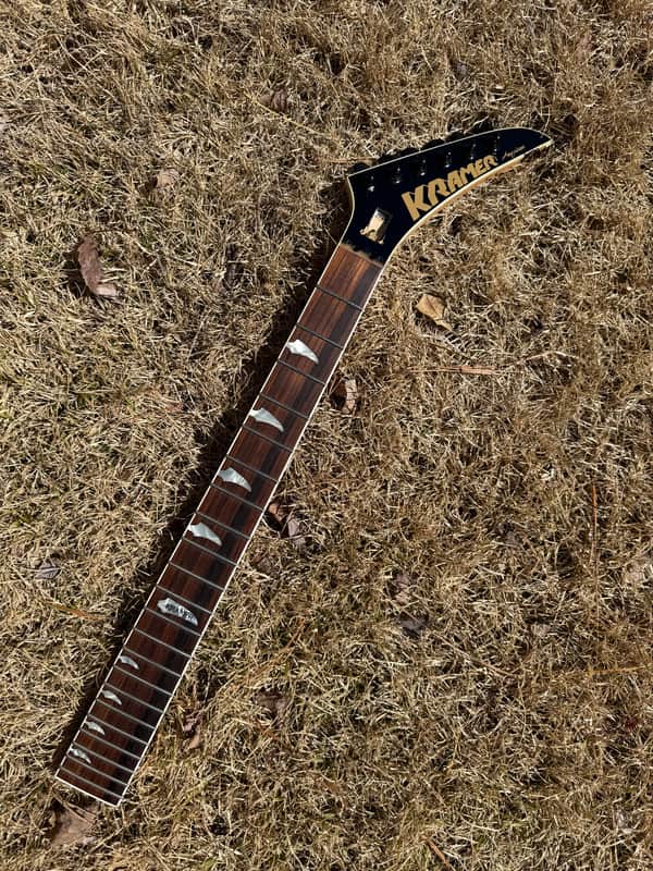 1980s Kramer American Claw Neck 22 Fret Bound Headstock and Fretboard image 1
